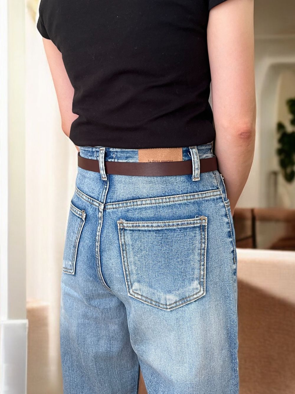 Real leather loop wrap ベルト