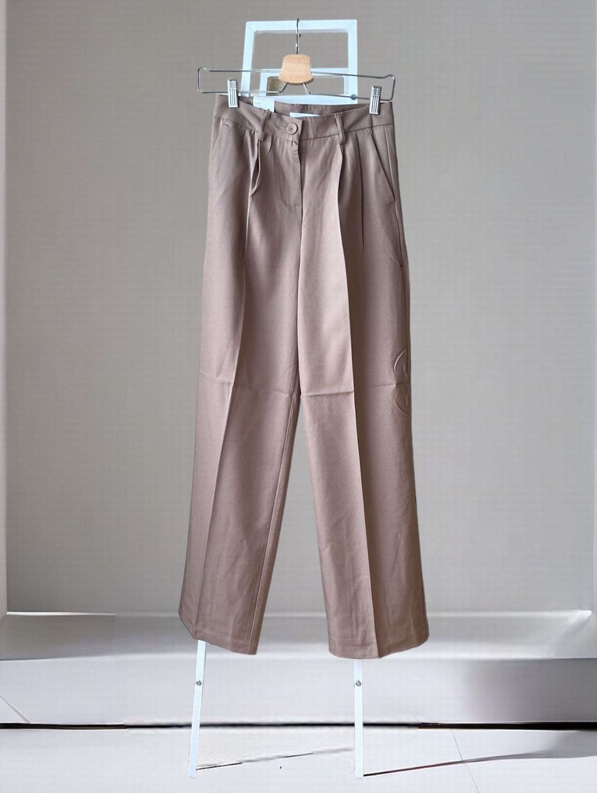 Comfortableピンタックスラックス