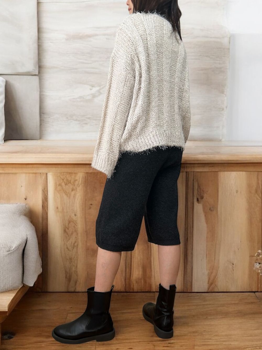 Knit bermuda パンツ