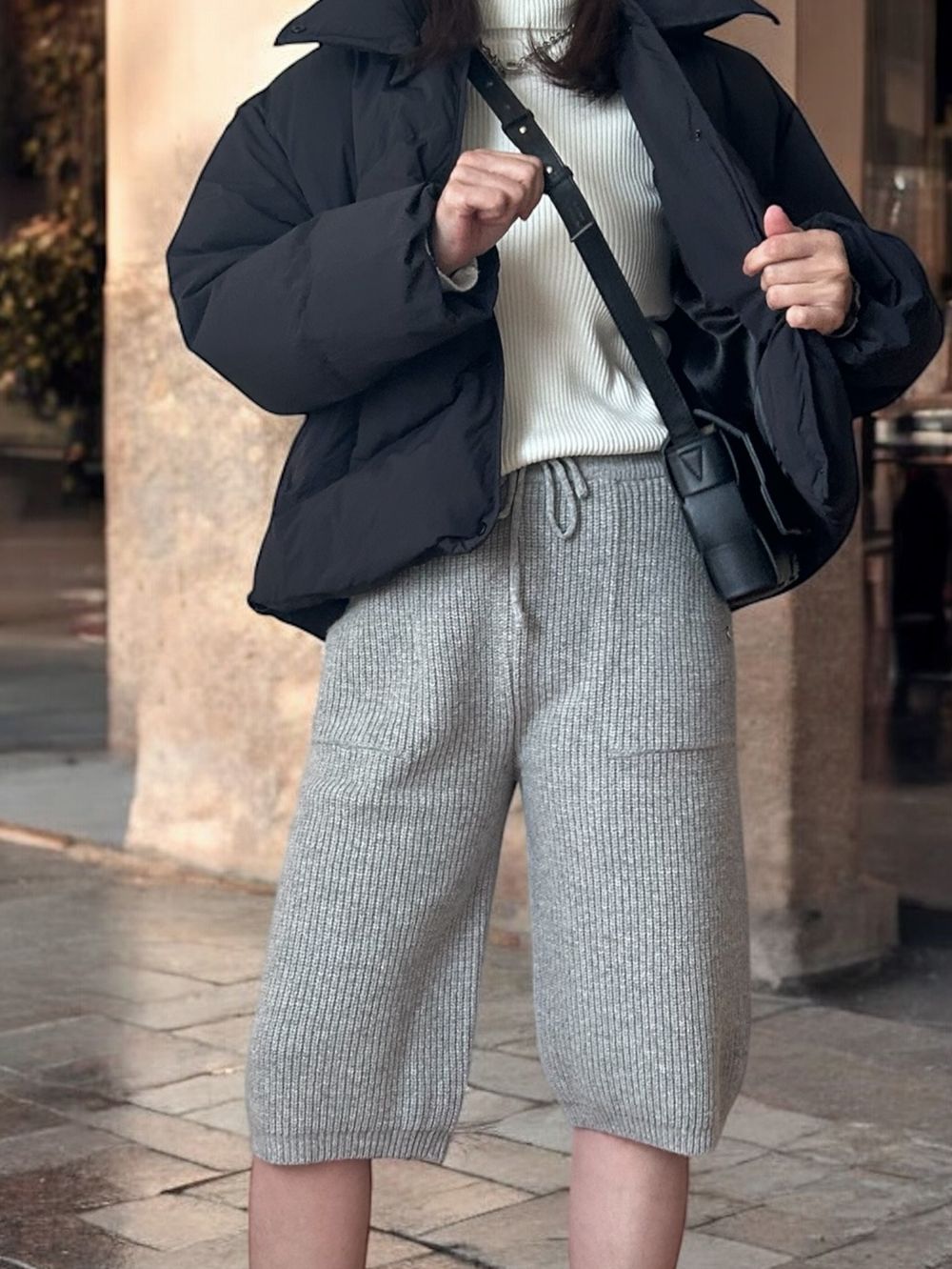 Knit bermuda パンツ
