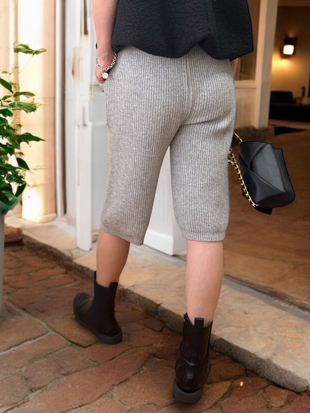 Knit bermuda パンツ