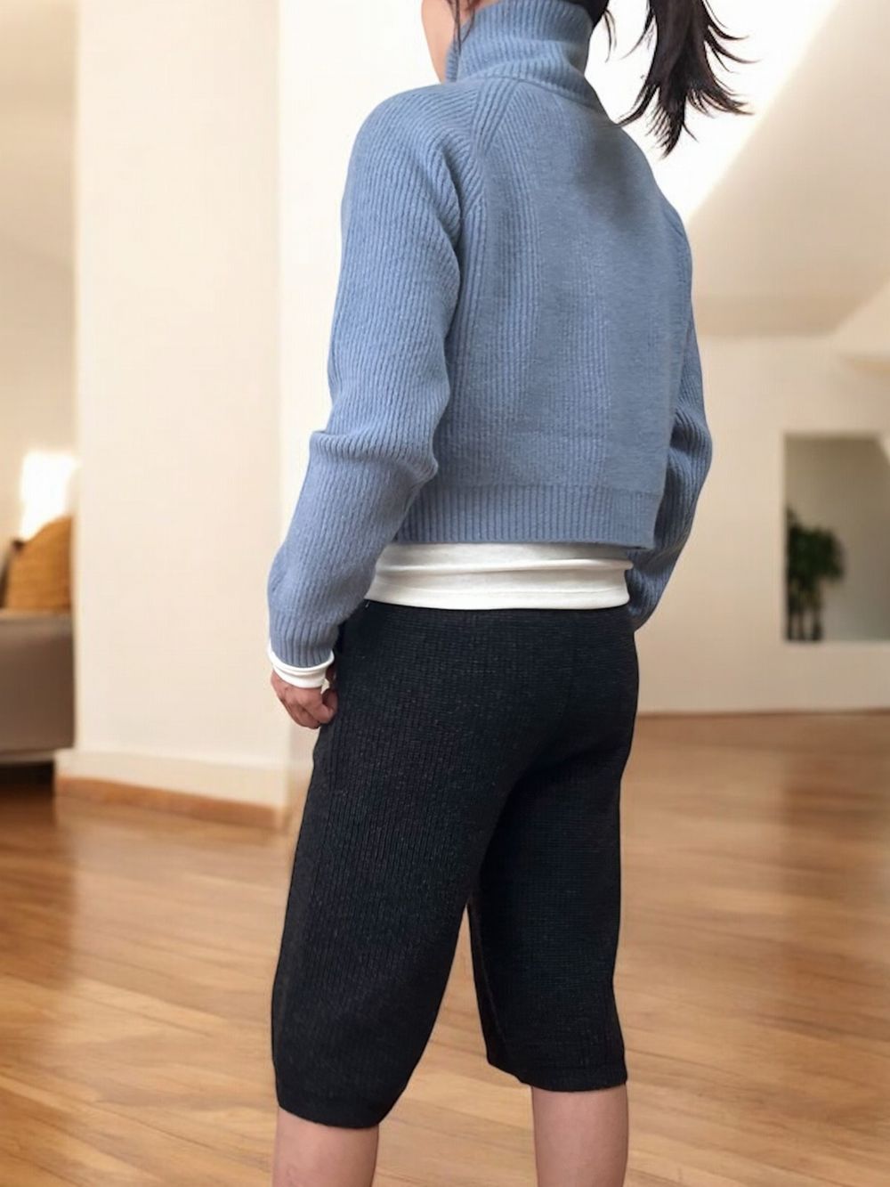 Knit bermuda パンツ