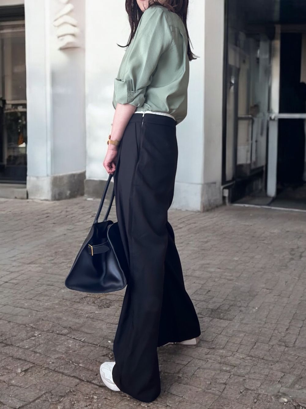 Layered west タックインワイドパンツ