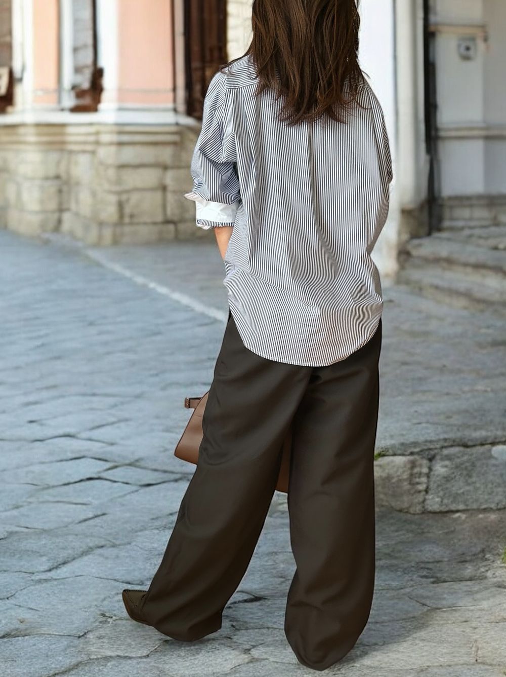Layered west タックインワイドパンツ