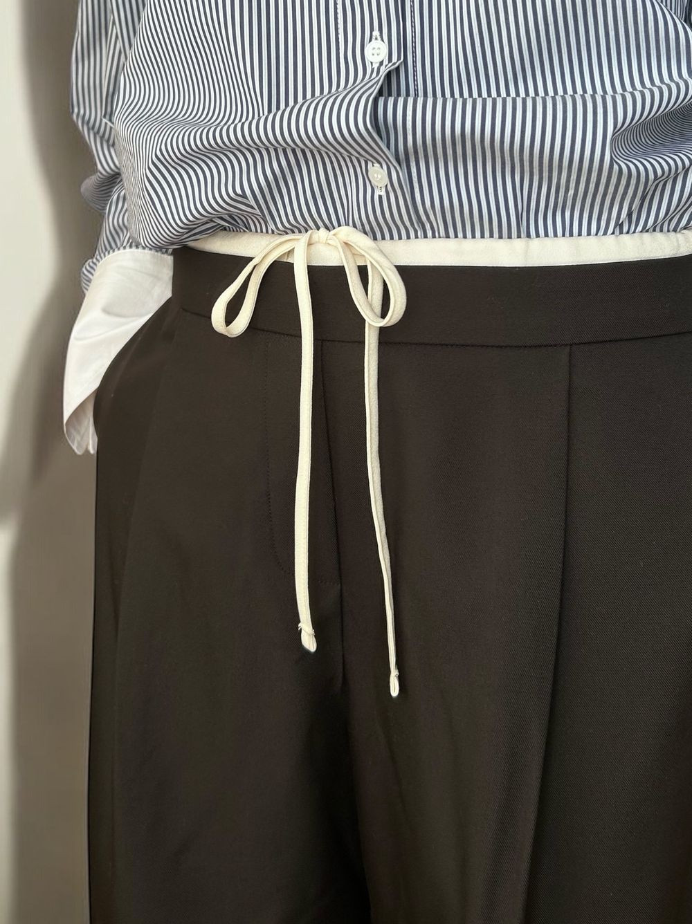 Layered west タックインワイドパンツ