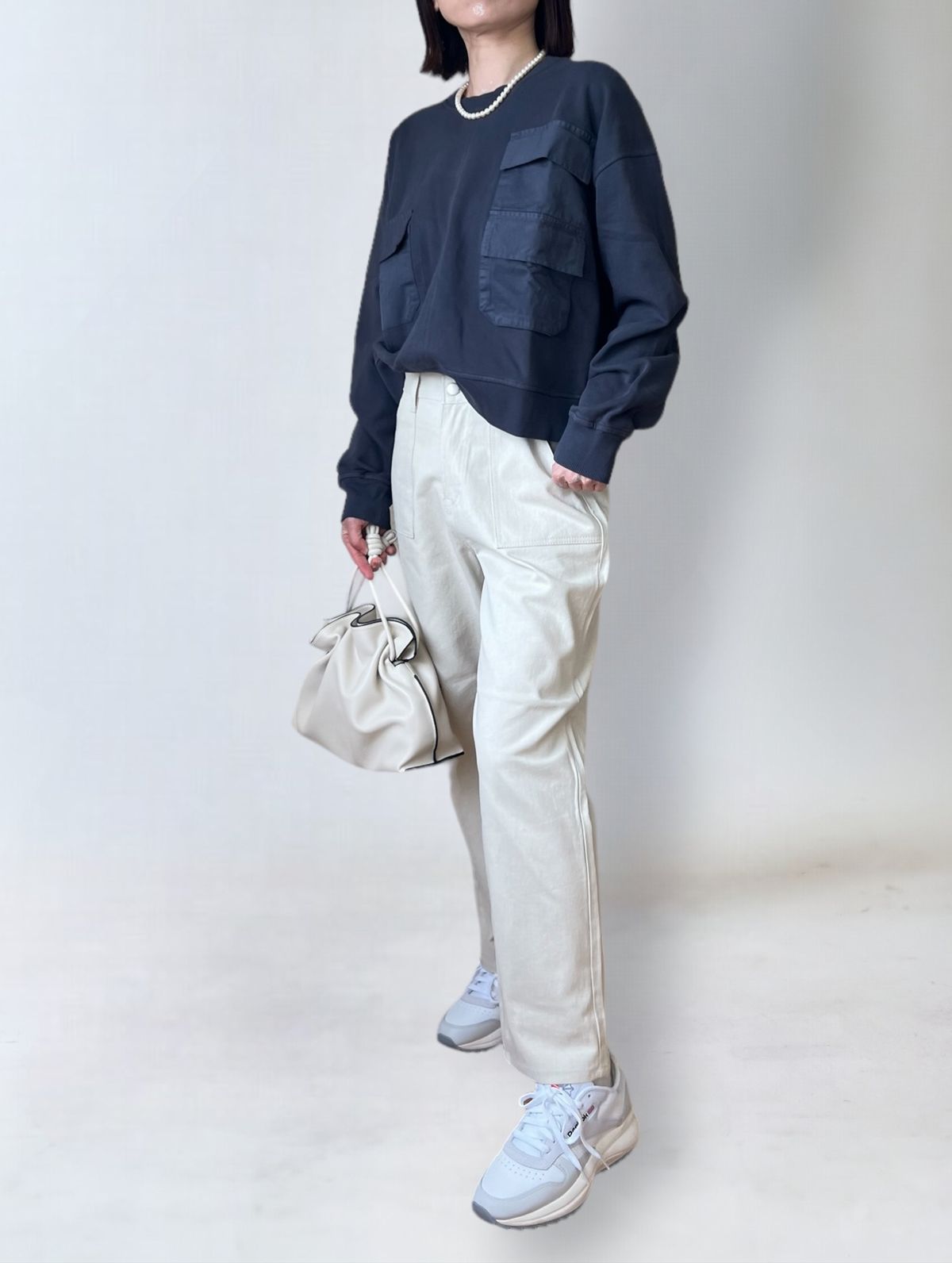 Real leather Drawstring bag