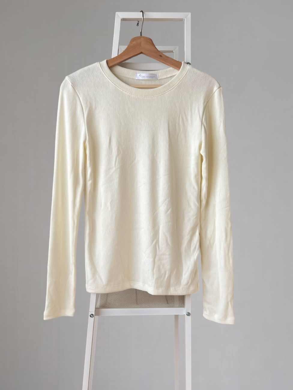 Soft rib クルーネックカットソー