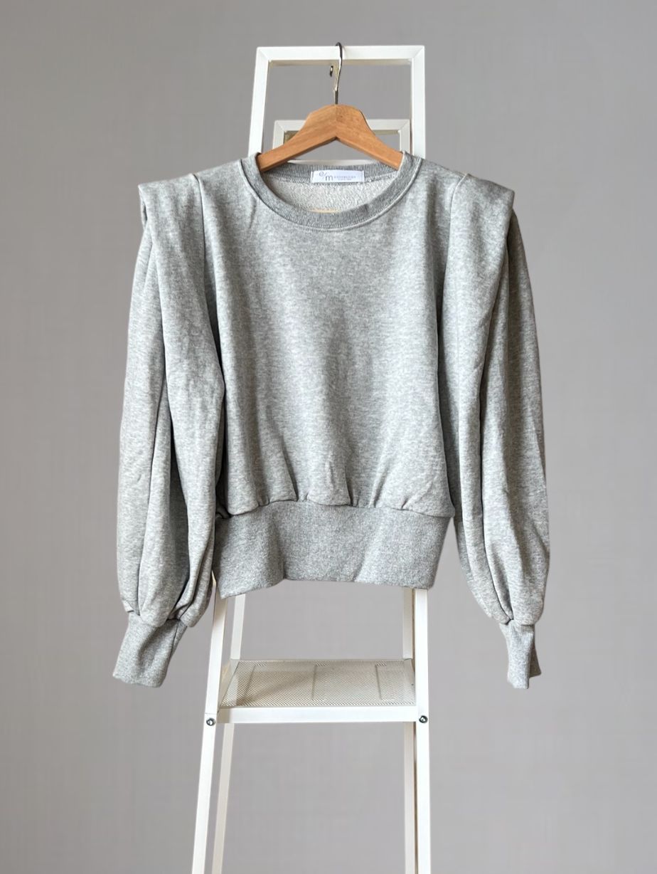 Puff Sleevesソフトスウェットトップス