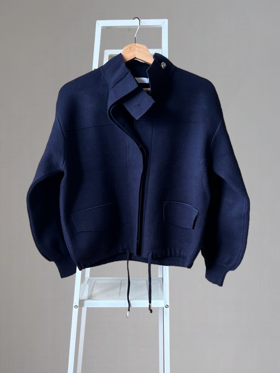 スタンドカラーニットJacket