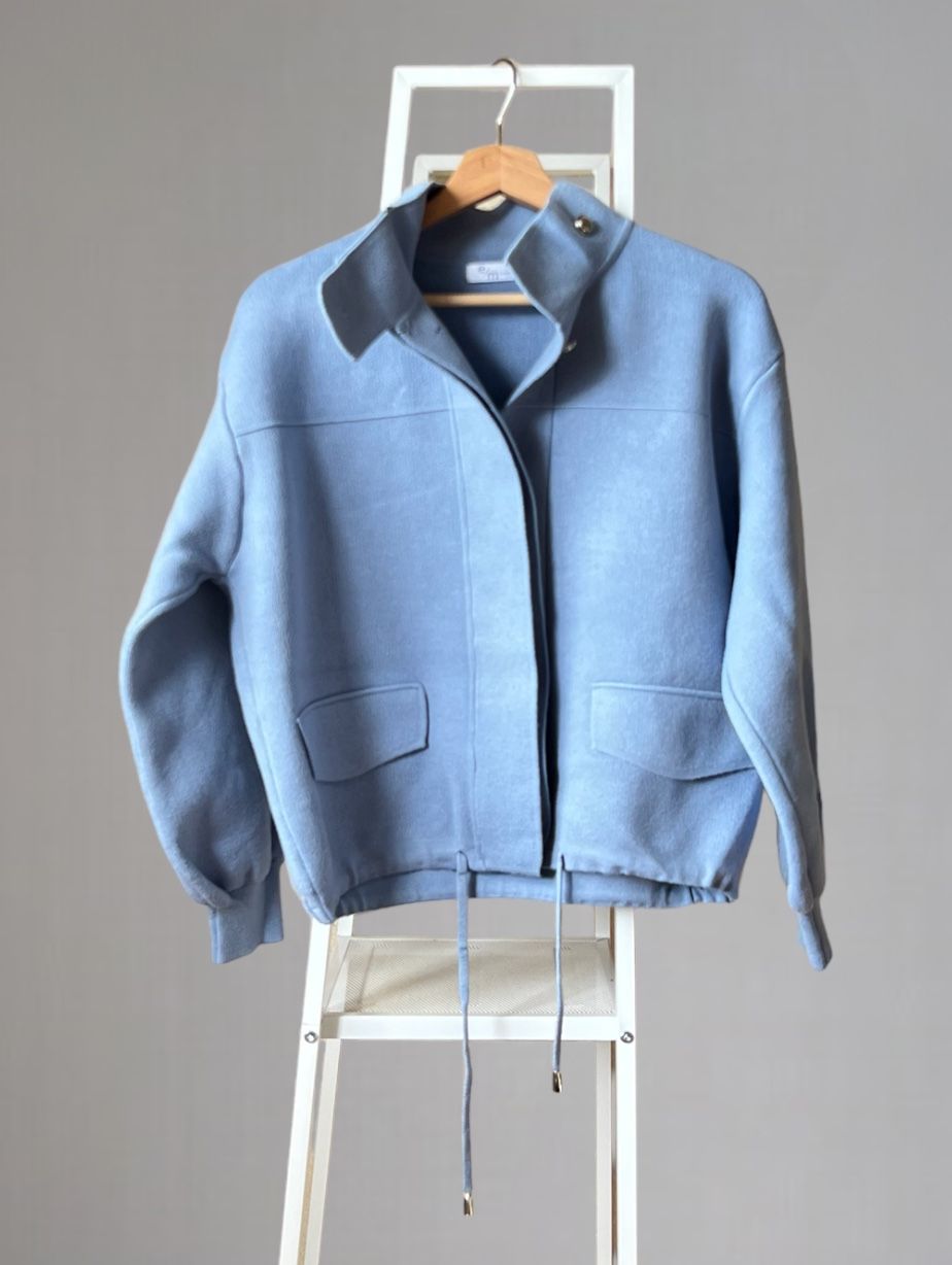 スタンドカラーニットJacket