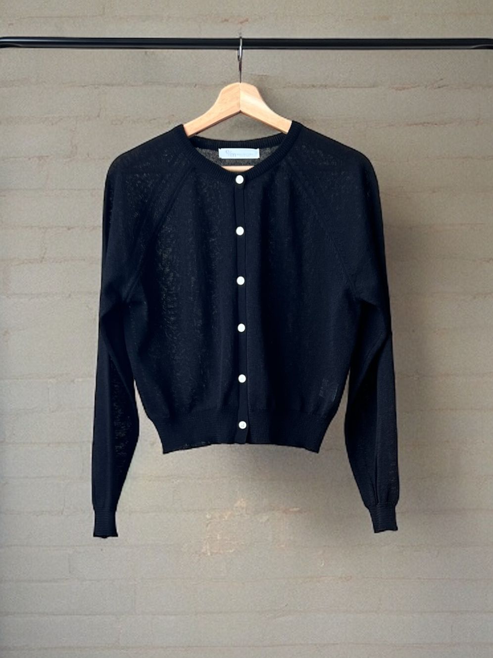 Cottonlinen button down カーディガン