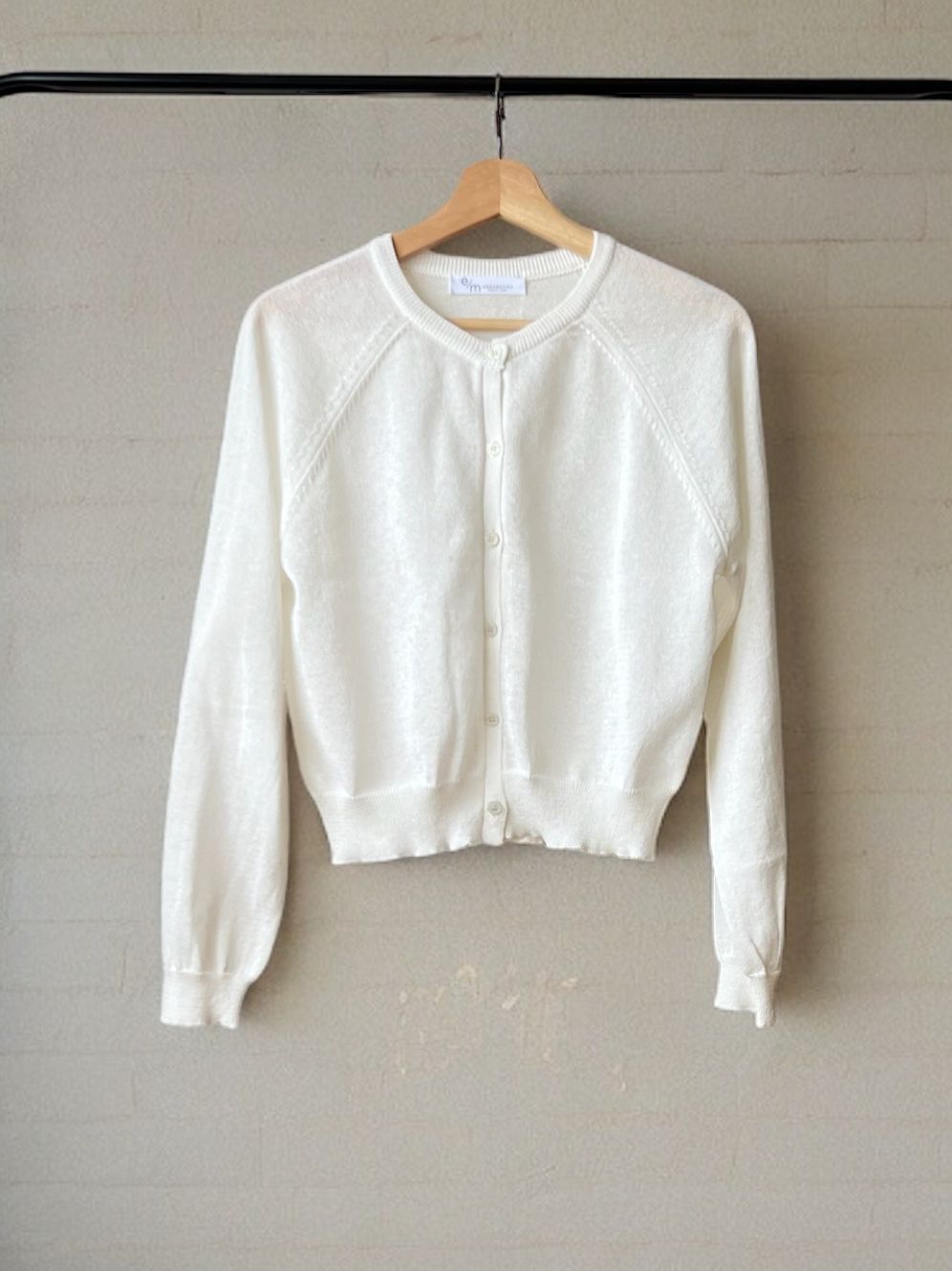 Cottonlinen button down カーディガン