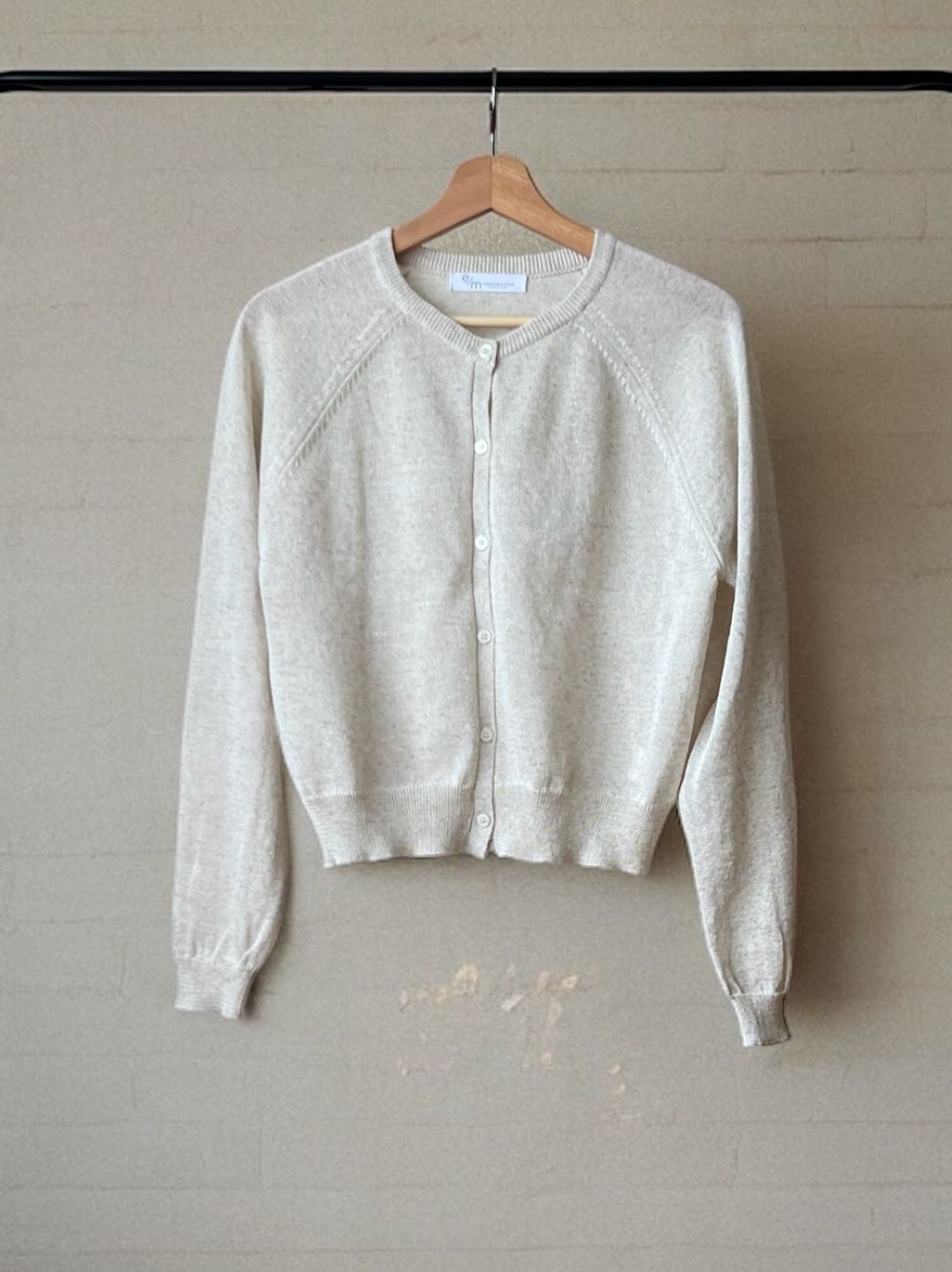 Cottonlinen button down カーディガン