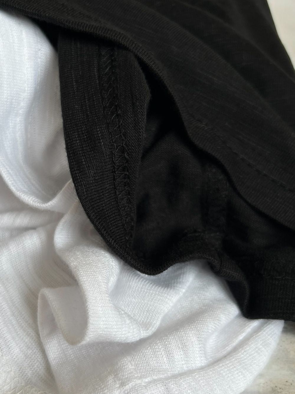 Side one strap メランジTシャツ
