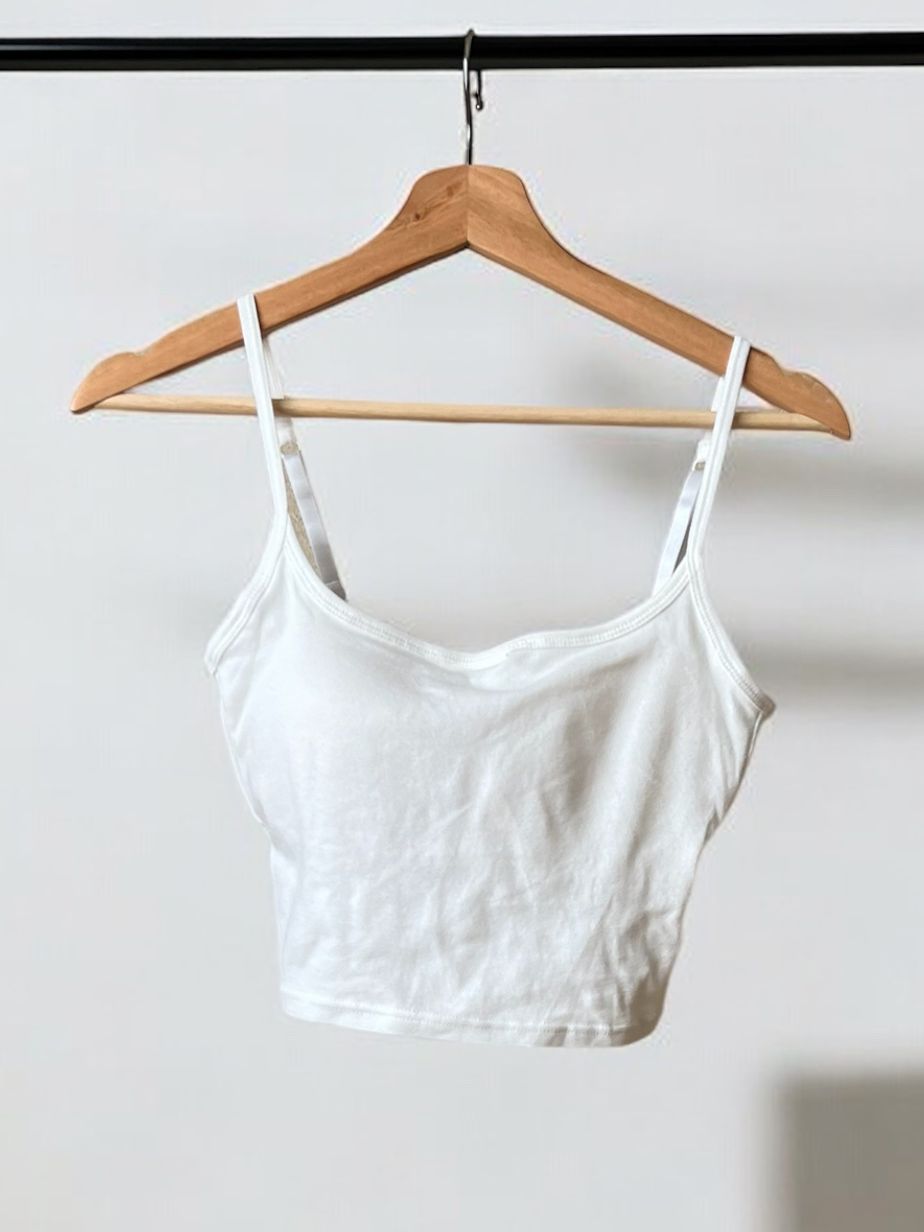 Back cross strap パッド付きキャミソール