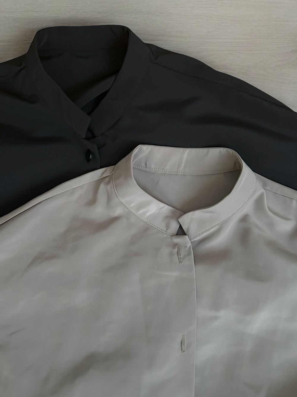 Drape back バンドカラージャケット