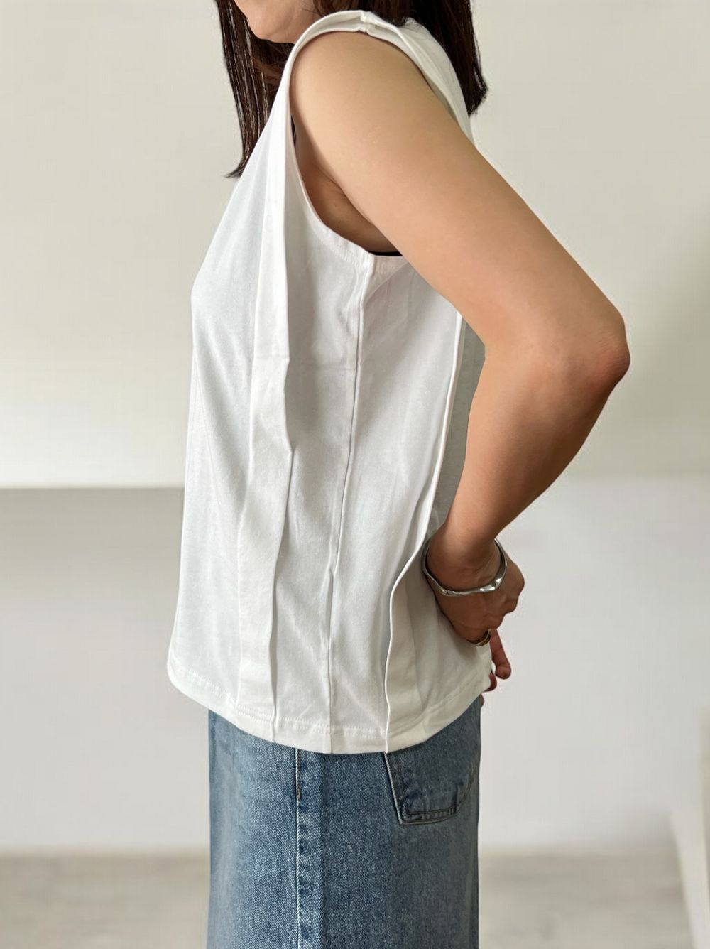 プリーツショルダーBox T-shirts