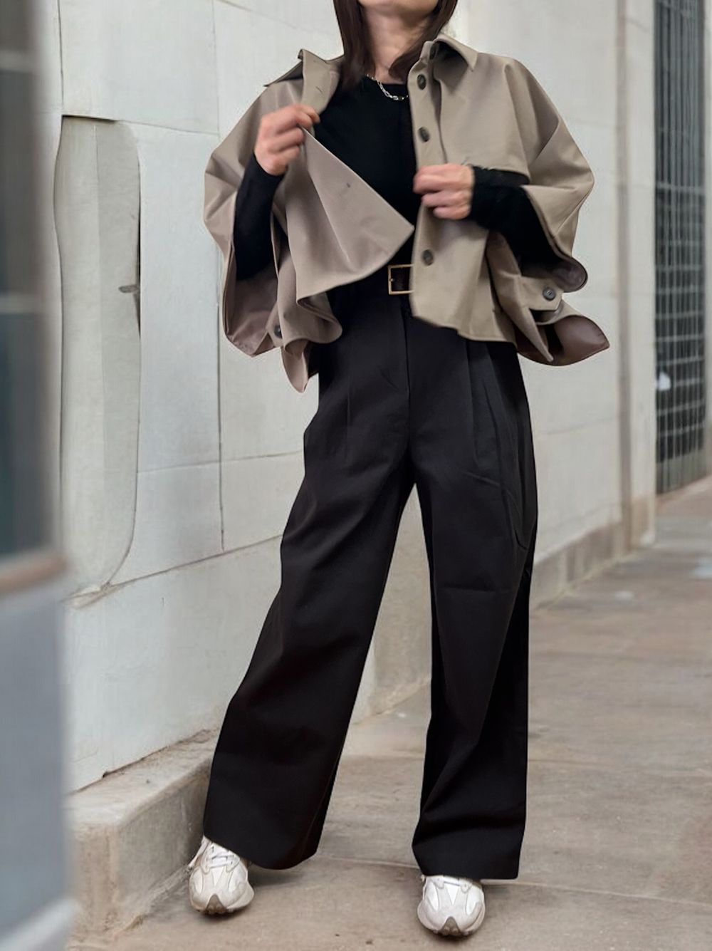 Asymmetry short ポンチョコート