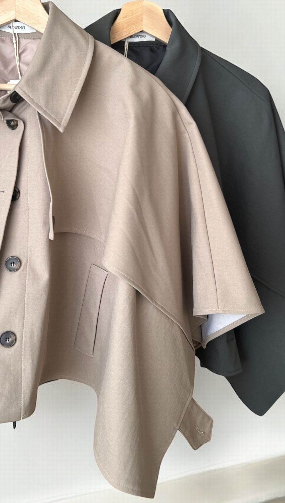 Asymmetry short ポンチョコート