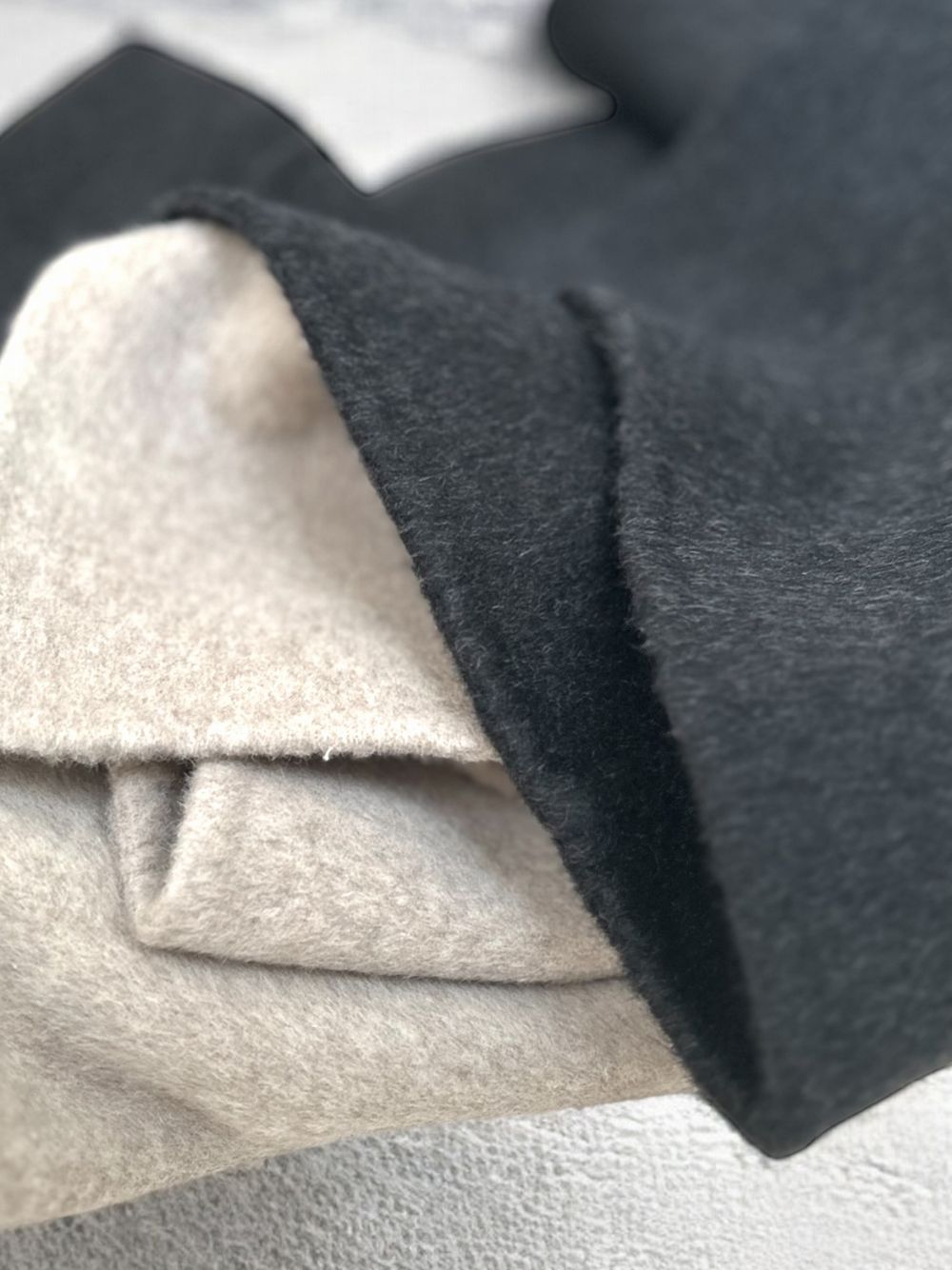 【福袋15000+アウター1点】Sideway no collarウールロングコート