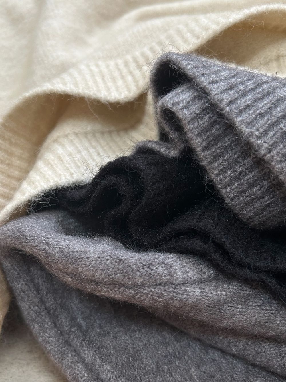 Croped 2piece ニットトップス