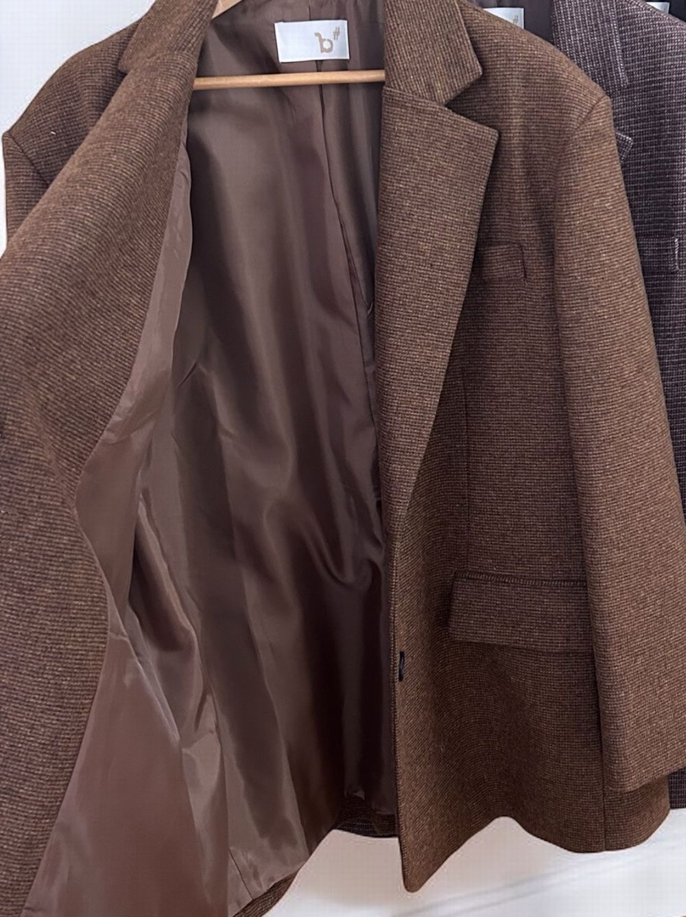 【福袋15000+アウター1点】Over size Wool チェックジャケット