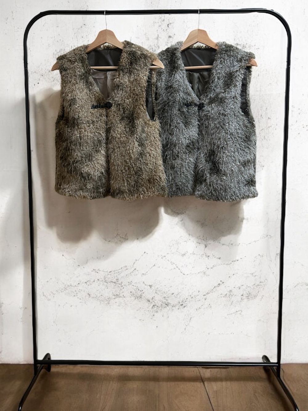 Fake leather lining ファーベスト