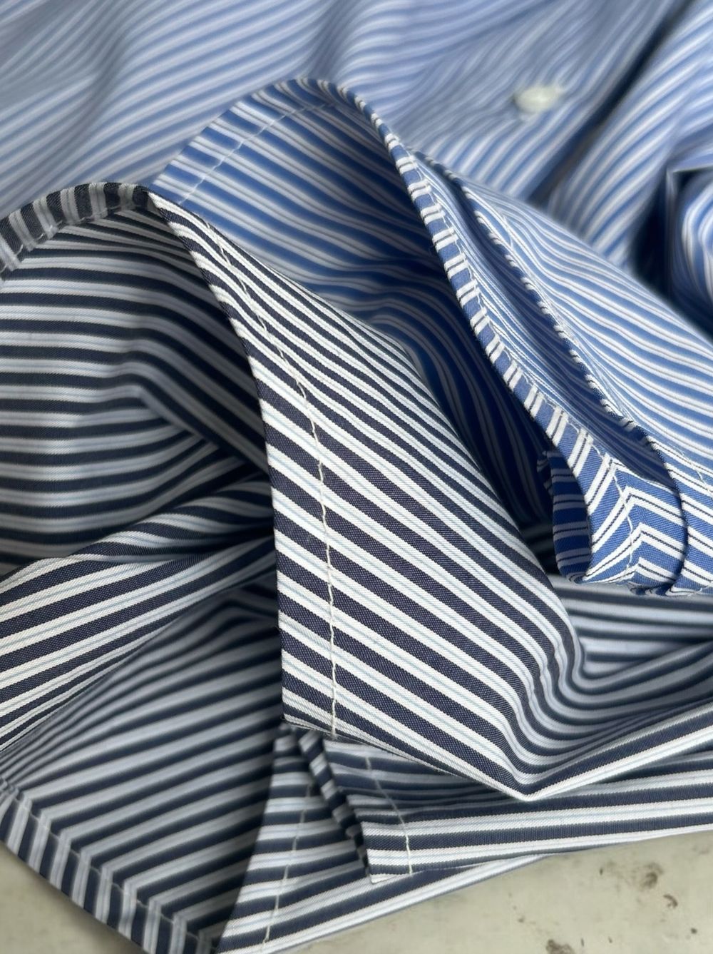 Stripe クレリックシャツ