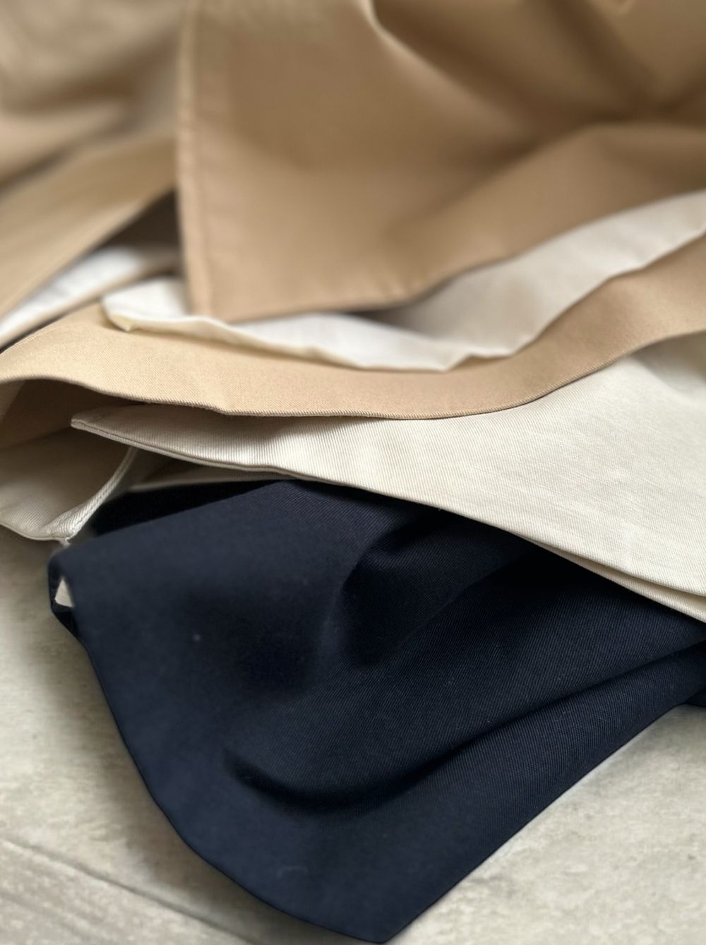 Front fly button Basicトレンチコート