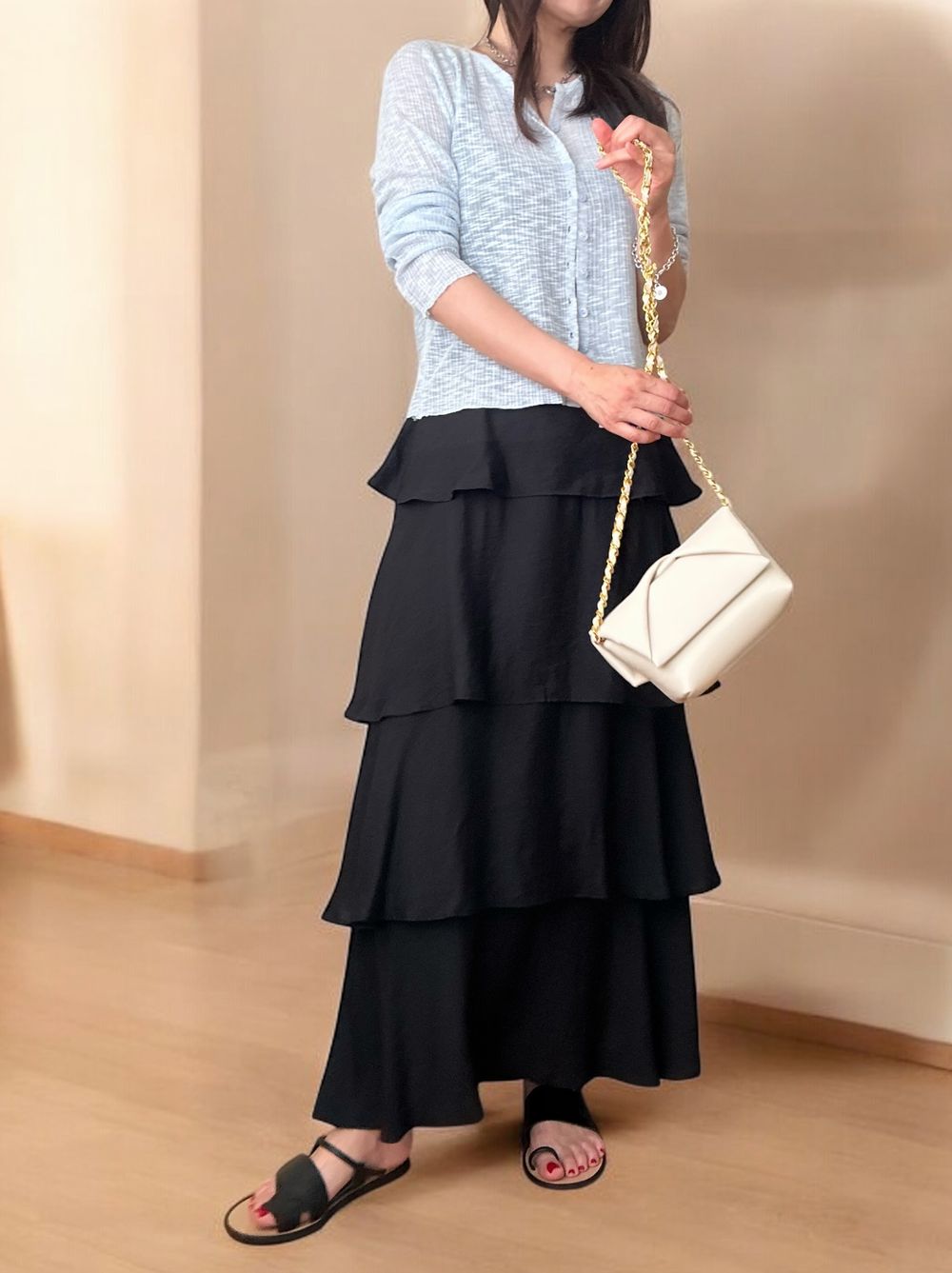 Melange Sheer カーディンガン