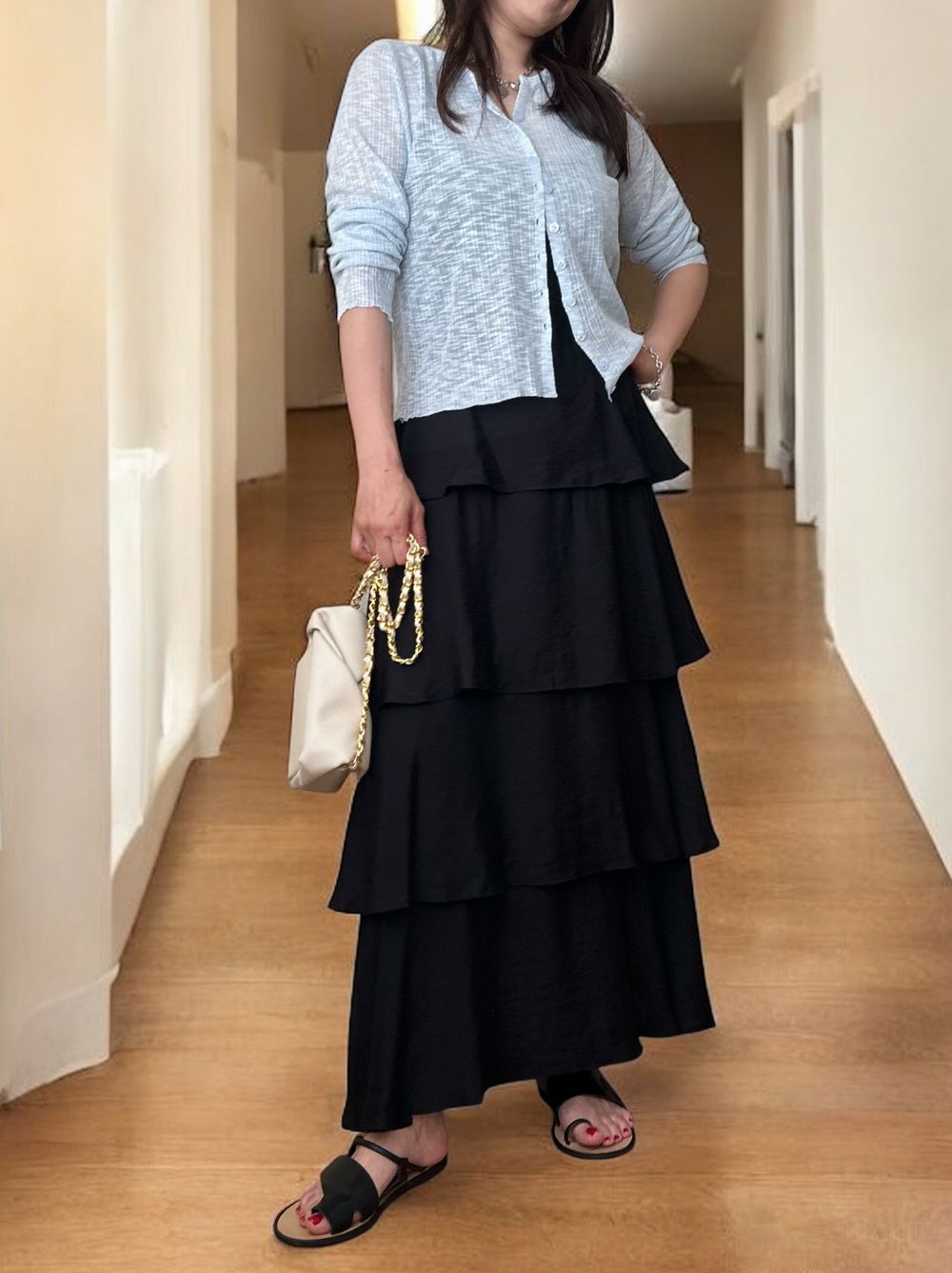 Melange Sheer カーディンガン