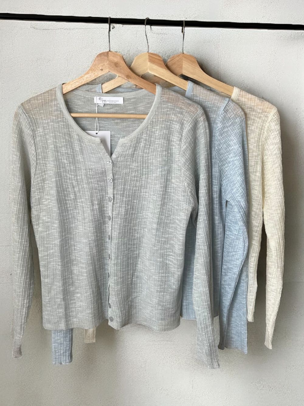 Melange Sheer カーディンガン
