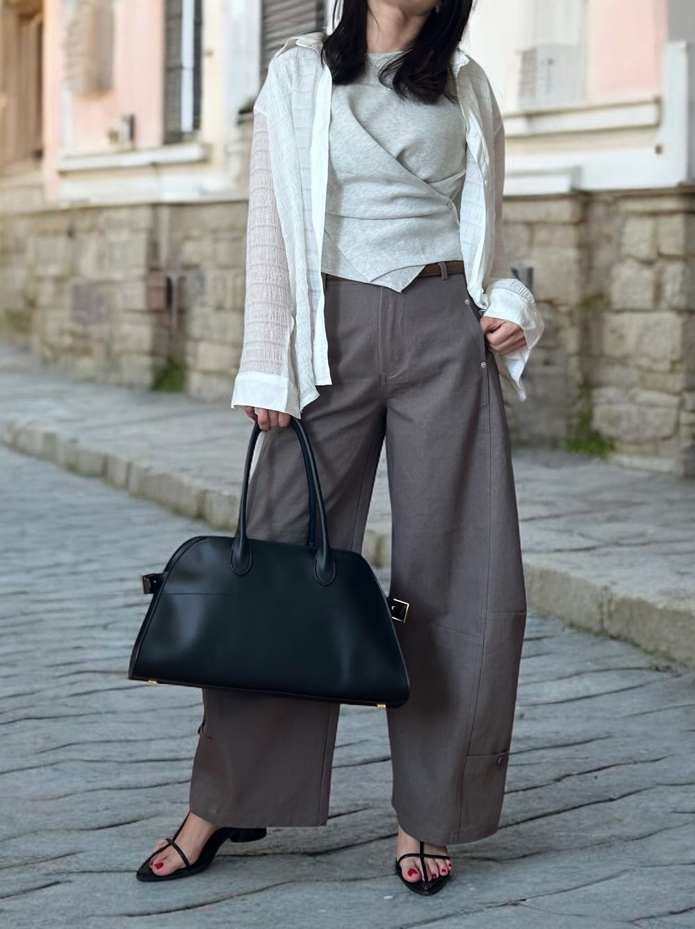 Texture sheer チェックシャツ