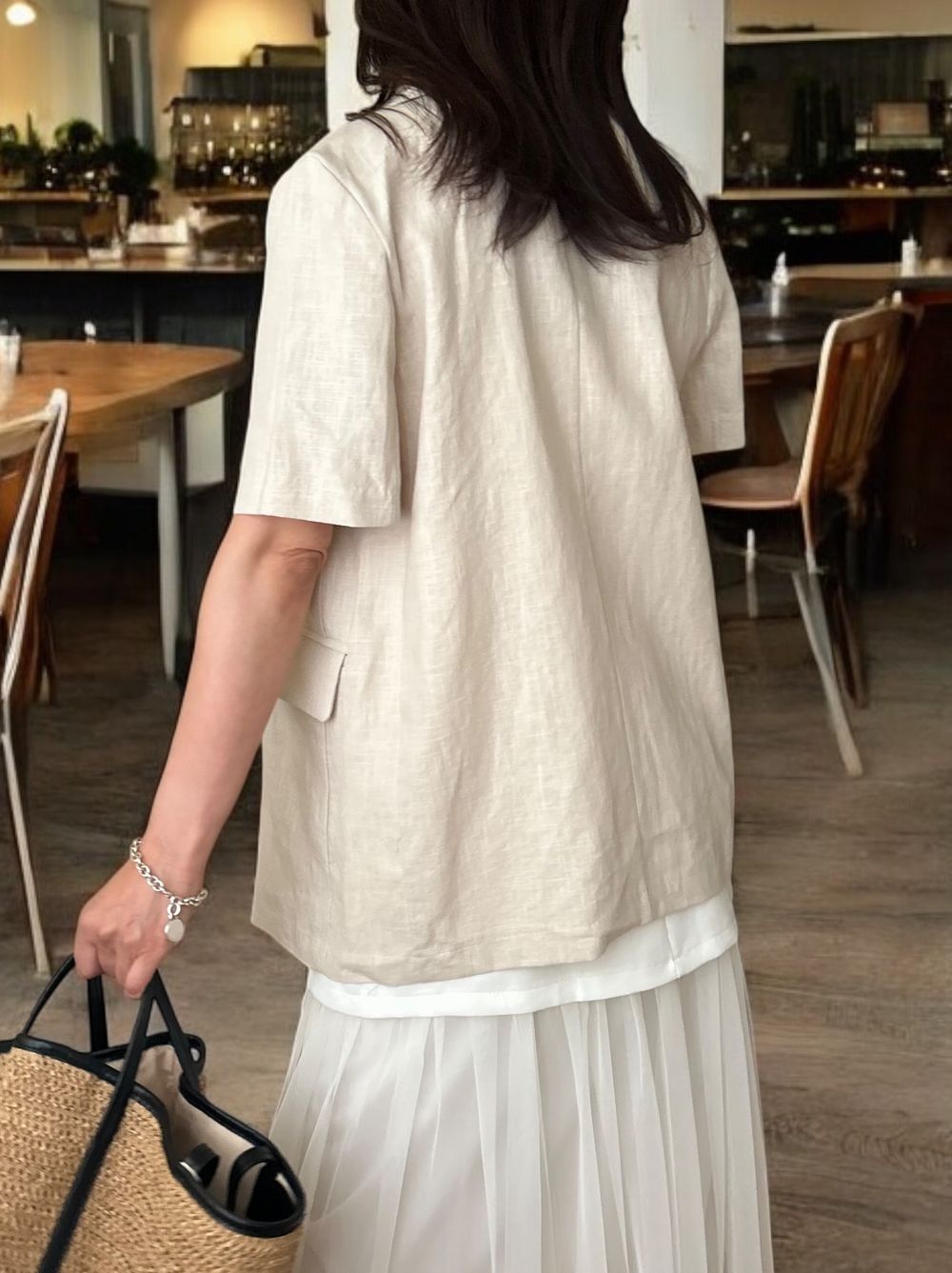 Short sleeve リネンジャケット