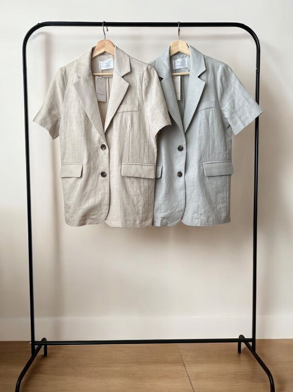 Short sleeve リネンジャケット