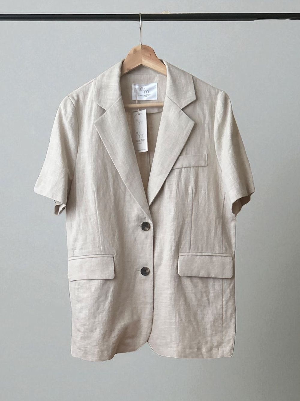 Short sleeve リネンジャケット