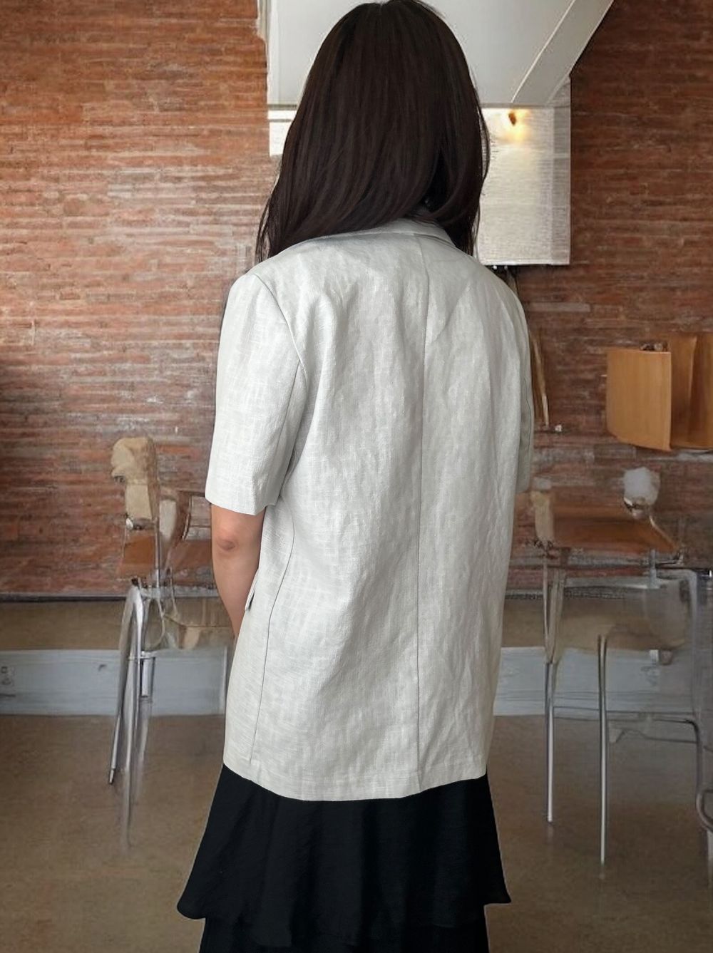 Short sleeve リネンジャケット