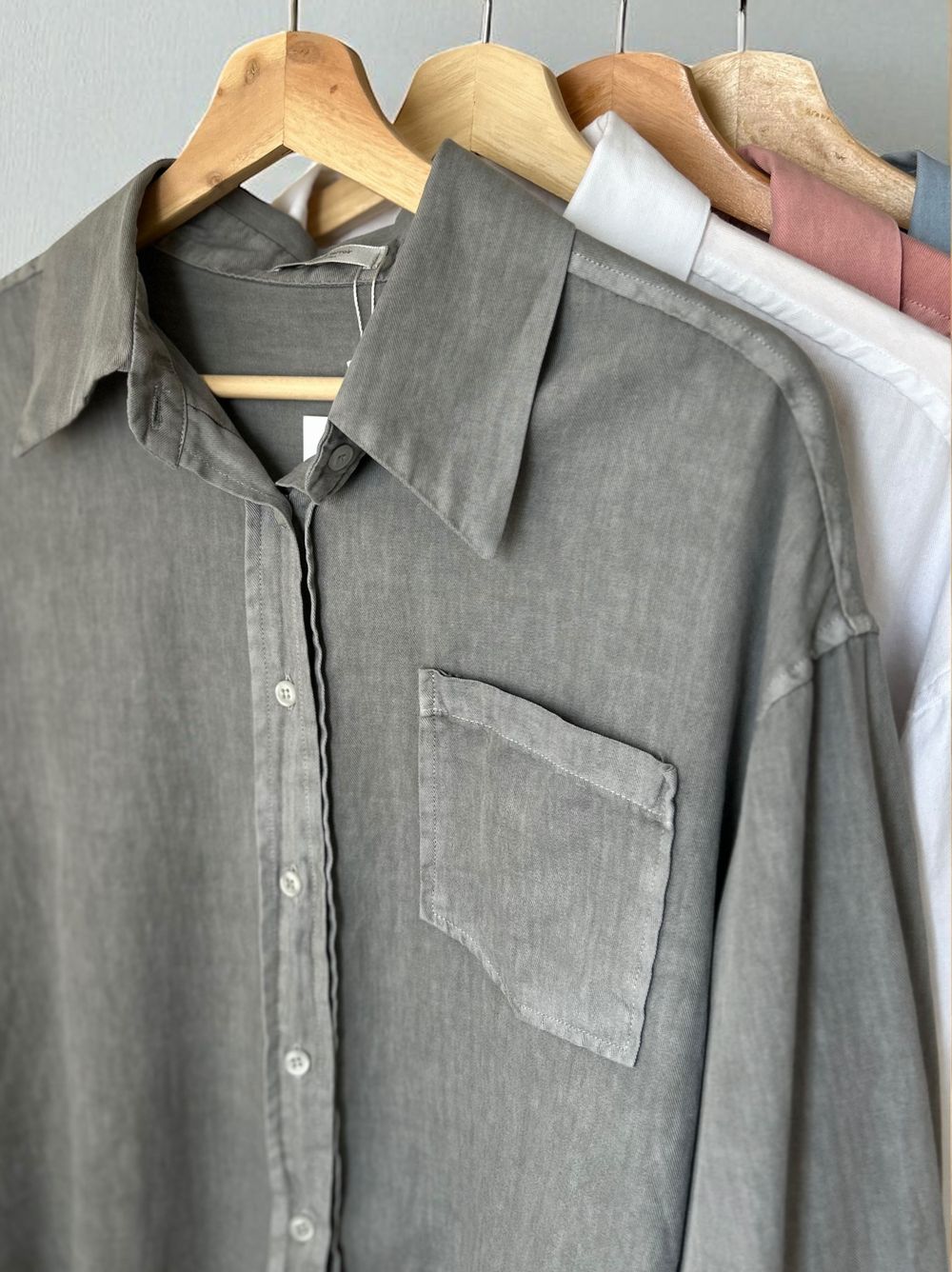 Vintage like ソフトコットンシャツ