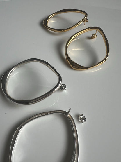 Oval handmade pierce