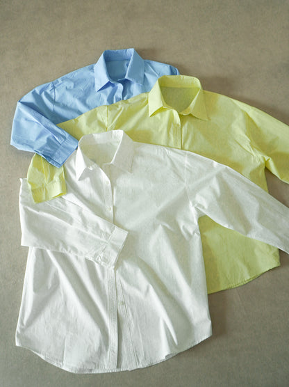 Big silhouette cotton シャツ