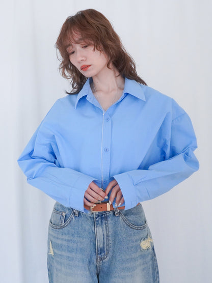 Big silhouette cotton シャツ