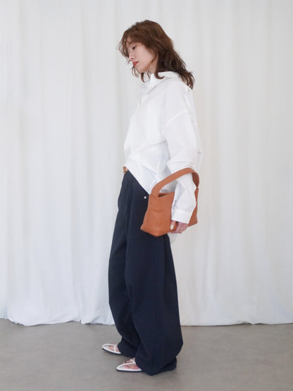 Big silhouette cotton シャツ
