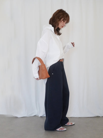 Big silhouette cotton シャツ