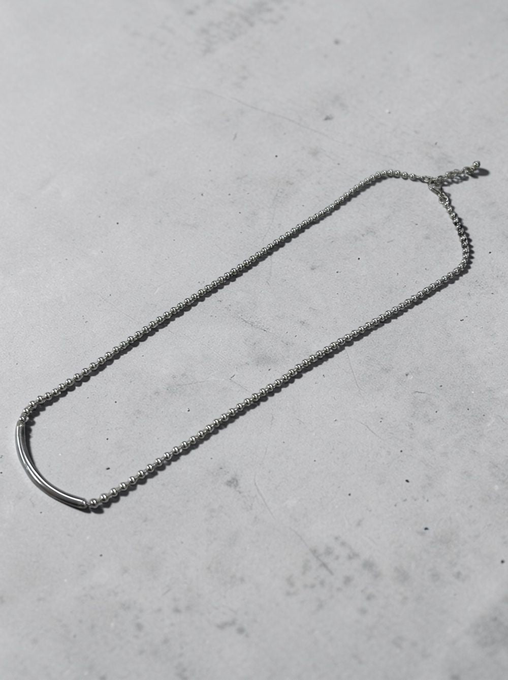 Calm line Ball chain Bar ネックレス