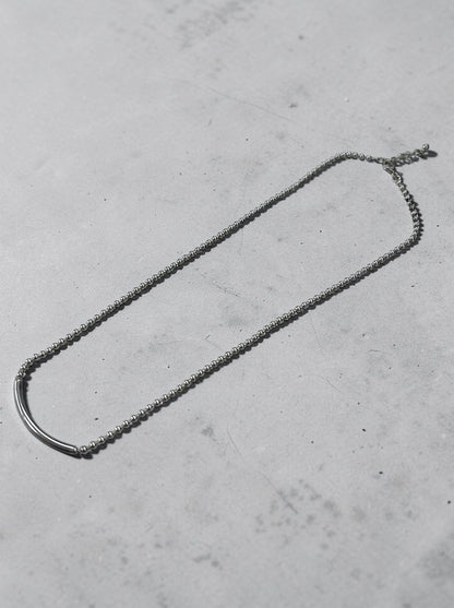 Calm line Ball chain Bar ネックレス