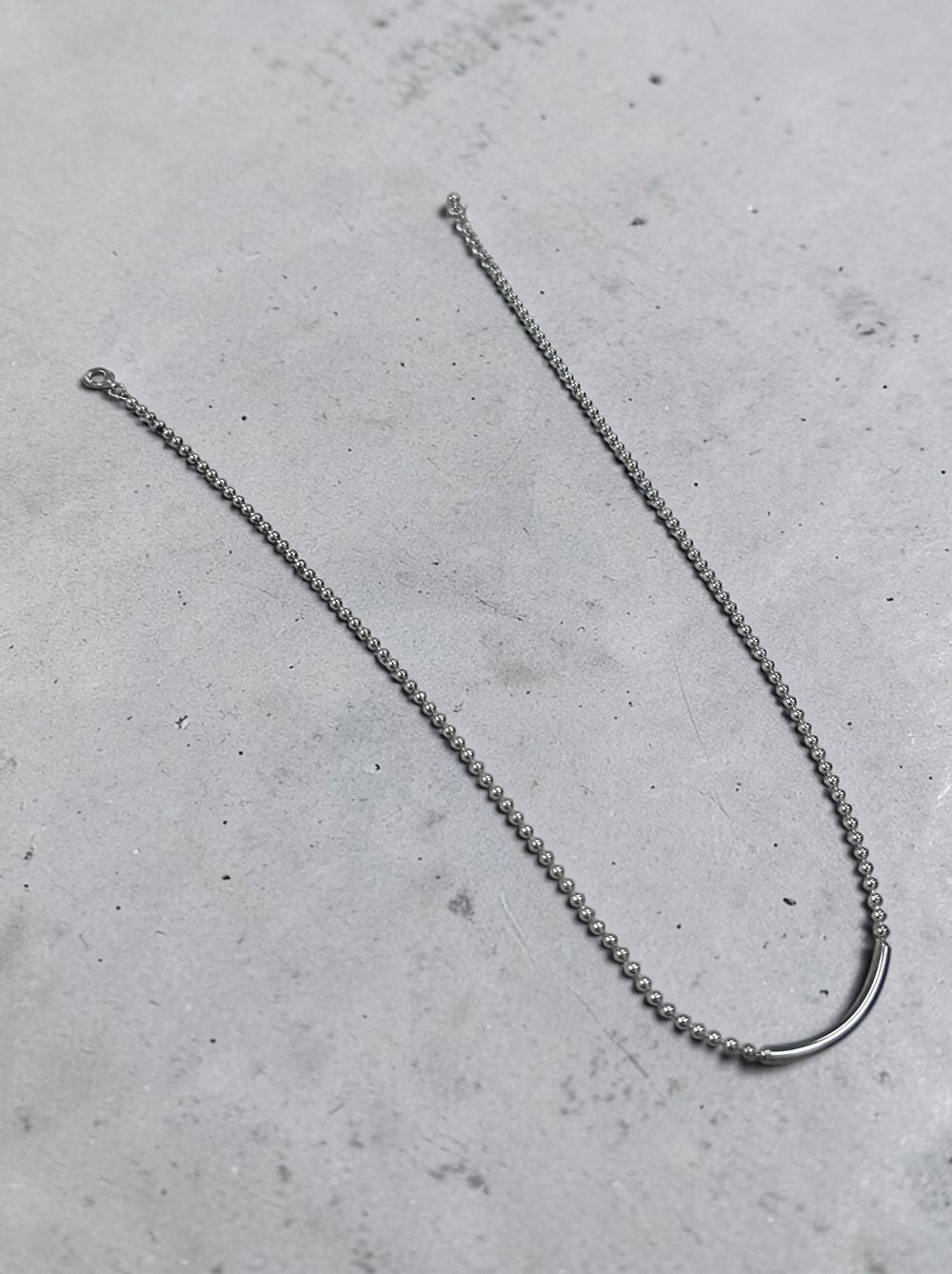 Calm line Ball chain Bar ネックレス