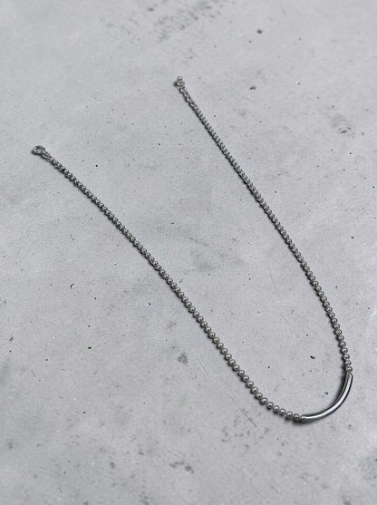 Calm line Ball chain Bar ネックレス