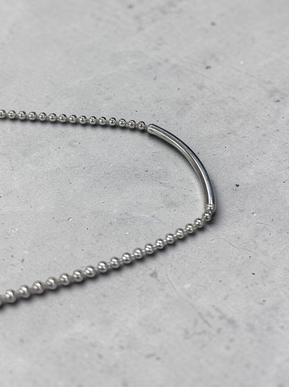 Calm line Ball chain Bar ネックレス