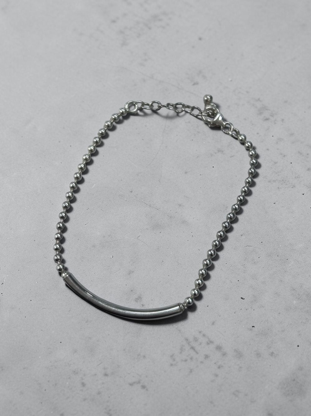 Calm line Ball chain Bar ブレスレット