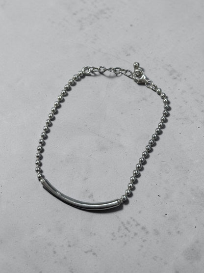 Calm line Ball chain Bar ブレスレット